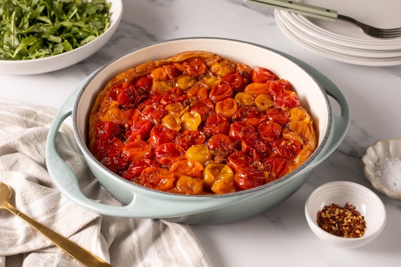 Tomato Cheddar Tarte Tatin